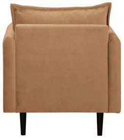 Hnedé zamatové kreslo Juli – Ropez