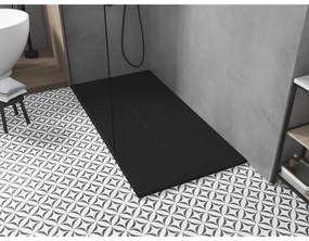 Mexen Toro, SMC obdĺžniková sprchová vanička 160 x 90 cm, čierna, čierna krytka, 43709016-B