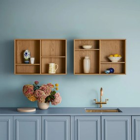 Závesná knižnica v dekore duba v prírodnej farbe 89x61 cm Mistral – Hammel Furniture