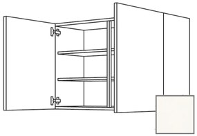 Kuchynská skrinka horní Naturel Erika24 s dvierkami 90x72x35 cm bílá lesk 450.W901