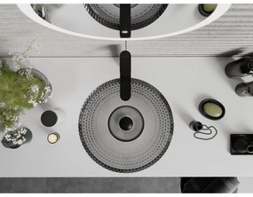 Mexen Heba, sklenené umývadlo na dosku 45 x 45 cm, čierna, 24064570