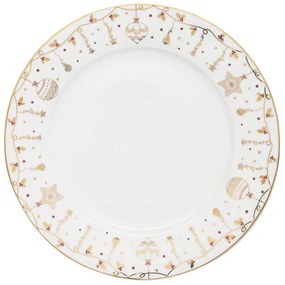 Tanierová súprava bielozlatá 18ks