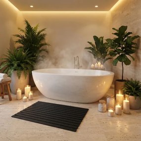 Kúpeľňová predložka čierna