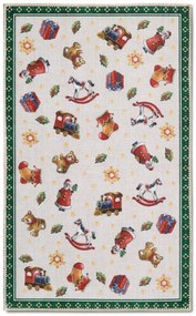 Villeroy & Boch, Kusový koberec Villeroy & Boch Toy's delight s potlačou 106193 Green, Multicolor, 50x80, zelená, obývacia izba