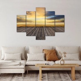 Obraz - Mólo s výhľadom (150x105 cm)