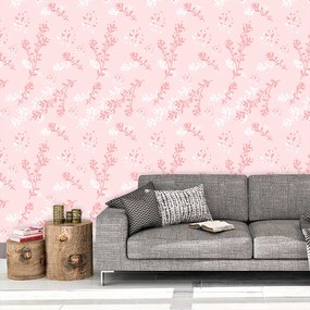 Sablio Tapeta Ružové rastliny - 125x75 cm