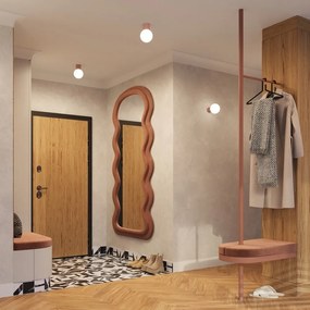 Svetlohnedé stropné svietidlo so skleneným tienidlom ø 12 cm Orbital – Sollux