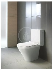 DURAVIT DuraStyle WC kombi misa, spodný odpad, s WonderGliss, biela, 21620900001