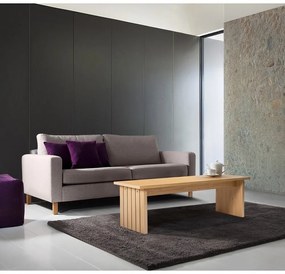 Konferenčný stolík s doskou v dubovom dekore v prírodnej farbe 60x120 cm Stripe - Woodman