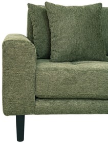 Dizajnová sedačka s otomanom Ansley olivovo-zelená - pravá