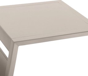 DEOKORK Kovový odkladací stolík LISABON (ivory)