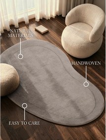 Sivý ručne tkaný koberec s prímesou vlny 125x200 cm Kari Organic – Villeroy&amp;Boch