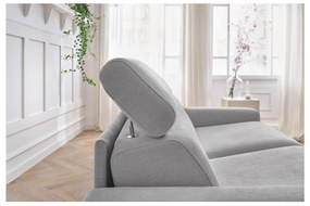 Svetlosivá rozkladacia pohovka 215 cm Monaco – Bobochic Paris