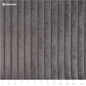 Tmavosivá menčestrová rozkladacia pohovka 245 cm Nihad – Bobochic Paris