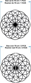 Čarovná drevená mandala na stenu - Kruhy I priemer FI 50, 60, 70, 80, 90, cm: Preglejka - Biela farba Rozmer 50 cm 3963-49697 PR0339
