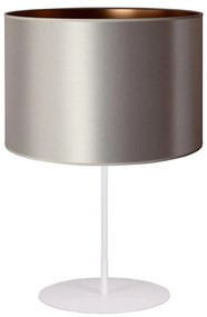 Duolla - Stolná lampa CANNES 1xE14/15W/230V pr. 20 cm strieborná/medená/biela