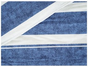 Modré krepové obliečky na jednolôžko 140x200 cm Blue Line – B.E.S.