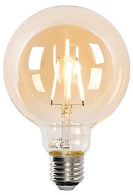 Inteligentné závesné svietidlo tmavosivé s drevom 34 cm vrátane Wifi G95 - Arthur