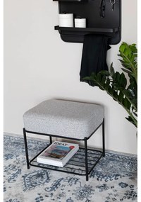 Svetlosivý taburet Milou – White Label