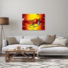Sklenený obraz - Maľba ľudskosti (70x50 cm)