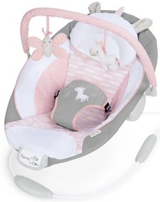 Ingenuity - Detské vibrujúce ležadlo s melódiou FLORA THE UNICORN 3xC AG0370