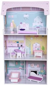 Drevený vysoký domček pre bábiky - Ecotoys
