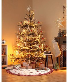 Červený okrúhly koberec s vianočným motívom s prímesou bavlny ø 200 cm Toy's Delight Red Christmas – Villeroy&amp;Boch