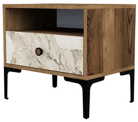 Nočný stolík Lisbon Walnut White
