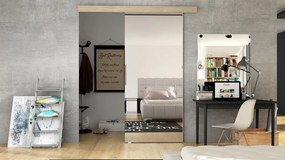 Posuvné dvere Orenia II (sonoma + zrkadlo). Vlastná spoľahlivá doprava až k Vám domov. 1122765