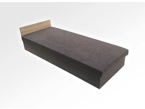 Váľanda Chrisi D90 - 90x200 cm tmavo hnedá Pánty vpravo Dub sonoma