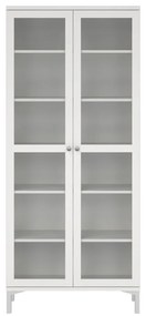Biela vitrína 89x203 cm Roma – Tvilum