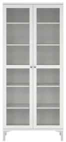 Biela vitrína 89x203 cm Roma – Tvilum
