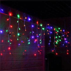 Vianočné svetielka LED záclona FLASH multicolor 500 LED