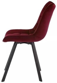 LuxuryForm DESIGN Stolička ORLEN VELUR - vínová