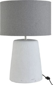 Stolná lampa v šedo-bielej kombinácii Abelle L - Ø 42 * 64 cm