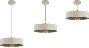 Brilagi - Závesný luster na lanku SPRING 1xE27/60W/230V pr. 30 cm béžová/zlatá