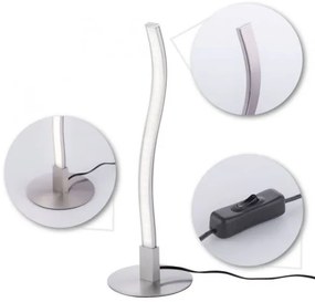 Leuchten Direkt 15128-55 - LED Stolná lampa WAWE LED/3W/230V matný chróm