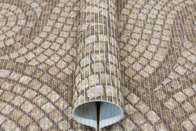 Kúpelňová penová rohož 222B Mozaika hnedá