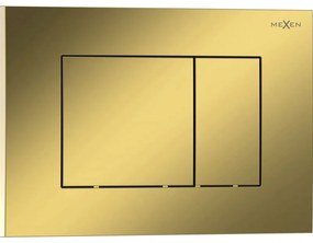 Mexen Tex 02, tlačidlo na splachovanie, zlatá šampanská lesklá, 6102-08