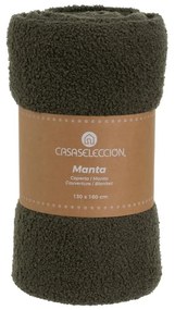 Zelená deka s baránkom 130x160 cm Sherpa Bouclé – Casa Selección
