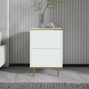 Nočný stolík Imaj White and Gold