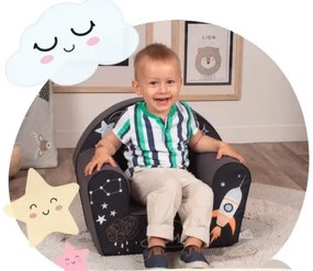 Penová detská sedačka 51 x 33 x 42 cm astronaut