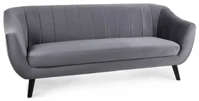 Pohovka Elite Velvet, trojsedačka, sivá