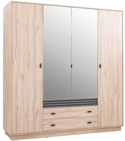 Skriňa Allmo AL16 svetlý estana dub/antracit