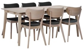 Matne lakovaný dubový jedálenský stôl Rowico Mimi, 180 x 90 cm