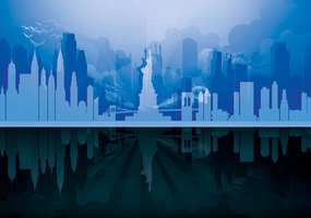 Fototapeta - New York - reflexie (254x184 cm)