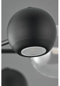 Jupiter 1995 - Luster na tyči MOKA 3xGU10/10W/230V + 3xG9/10W/230V čierna/číra