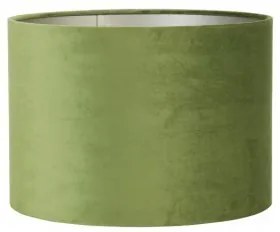 Zelené zamatovej tienidlo na lampu Velours - Ø 18 * 15cm / E27