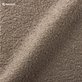 Hnedý taburet z textílie buklé Miuf – Miuform