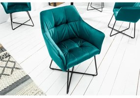 Stolička 41660 Loft Zamat Tyrkisová  - Komfort-nábytok